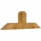 Ekena Millwork Portland Rough Sawn Timber Gable Bracket, Western Red Cedar, 36"W x 12"H x 4"D x 4"F, 8/12 Pitch GBW036X12X0404POR00RWR - alternate 4